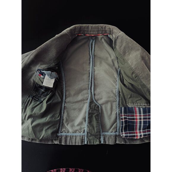 ~ Crewcuts Boys' 3 yrs Corduroy Ludlow Blazer Gray Grey Soft Pockets Warm Boy's - Picture 12 of 16